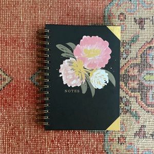 blank floral notebook journal!